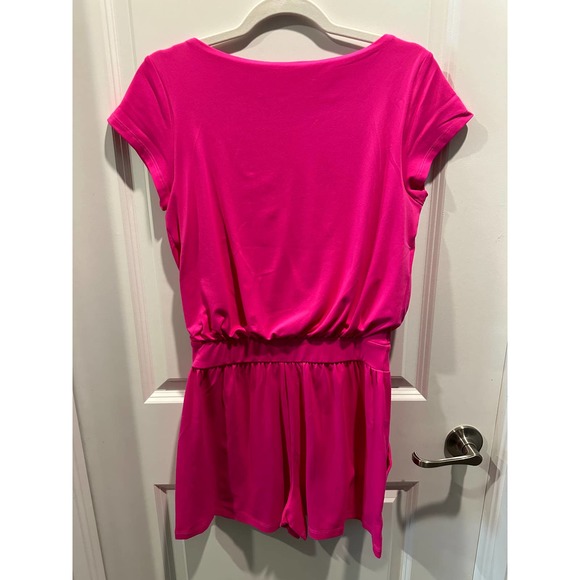 Susana Monaco™ Scoop Front Short Sleeve Romper - Picture 10 of 10